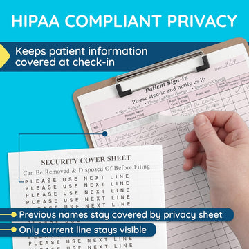 Patient sign in sheets